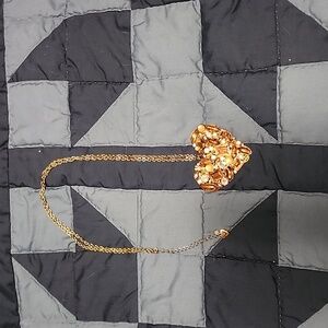 Betsey johnson Crystal Heart necklace